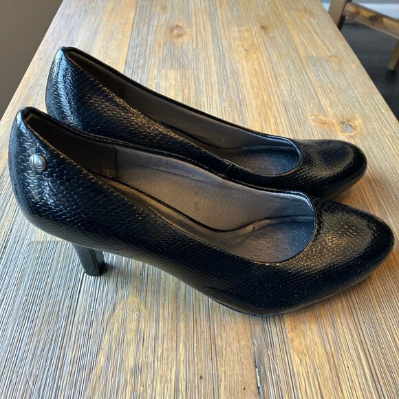 LifeStride Soft‎ System Parigi comfort mid heel pumps black size 7 - Picture 1 of 8